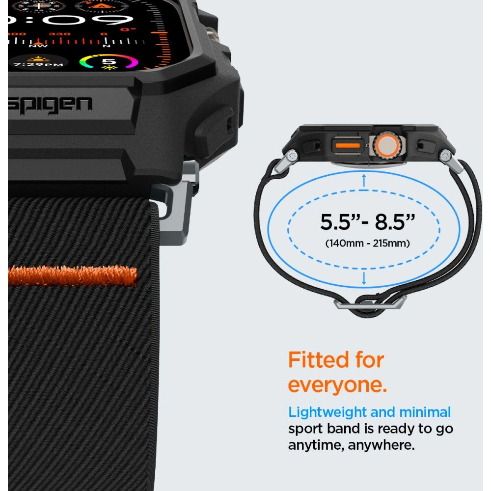 Hurtownia GSM - Etui Spigen Lite Fit Pro Apple Watch Ultra 1/2 49mm Negru Mat - SPN3355 - {ean13} - Hurt