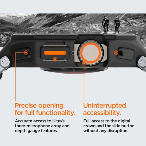 Etui Spigen Lite Fit Pro Apple Watch Ultra 1 / 2 / 3 49mm Matte Black