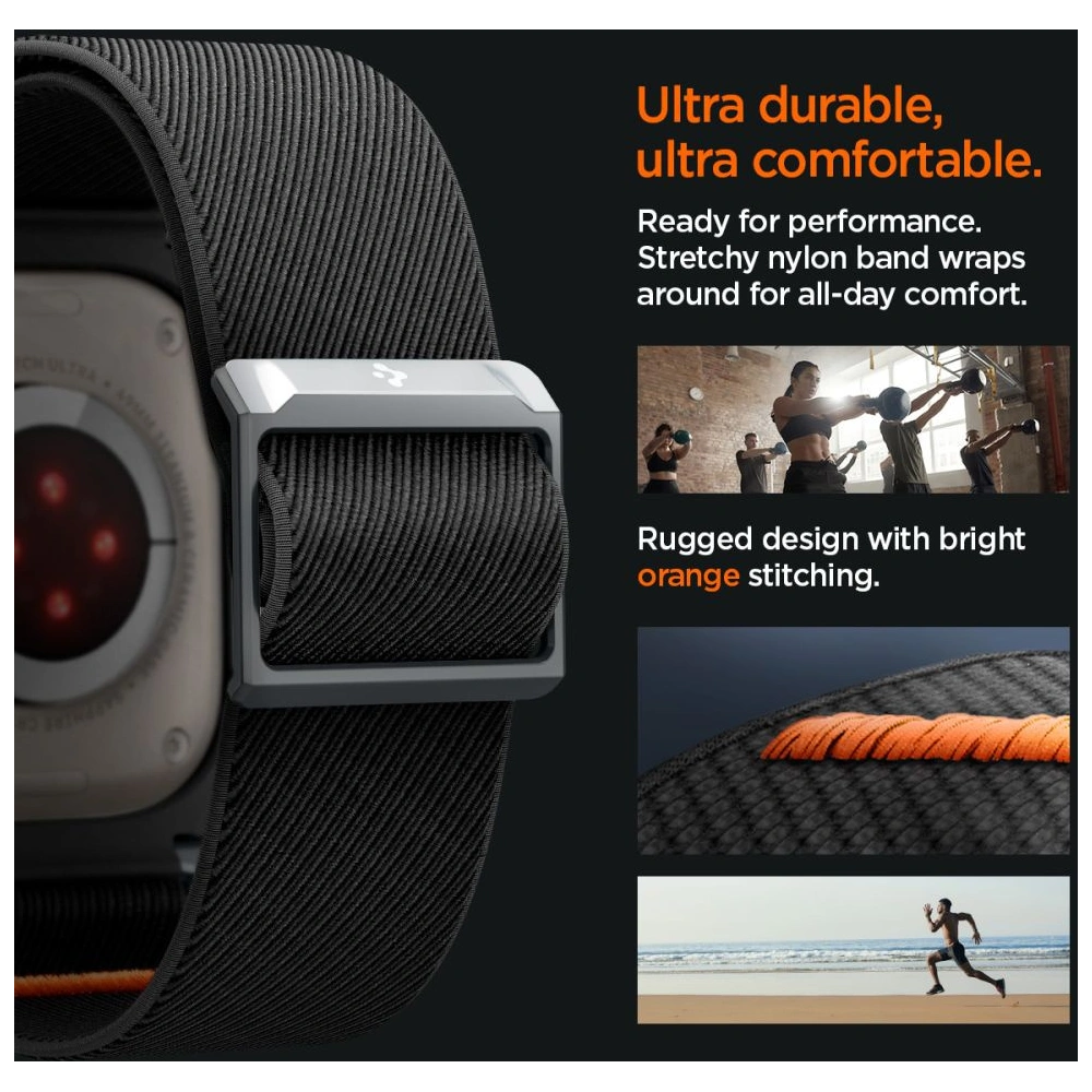 Hurtownia GSM - Etui Spigen Lite Fit Pro Apple Watch Ultra 1/2 49mm Negru Mat - SPN3355 - {ean13} - Hurt