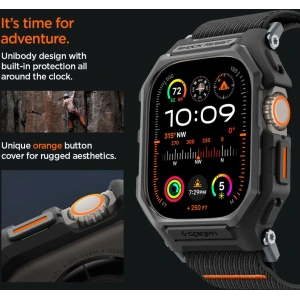 Hurtownia GSM - Etui Spigen Lite Fit Pro Apple Watch Ultra 1/2 49mm Matte Black - SPN3355 - {ean13} - Hurt