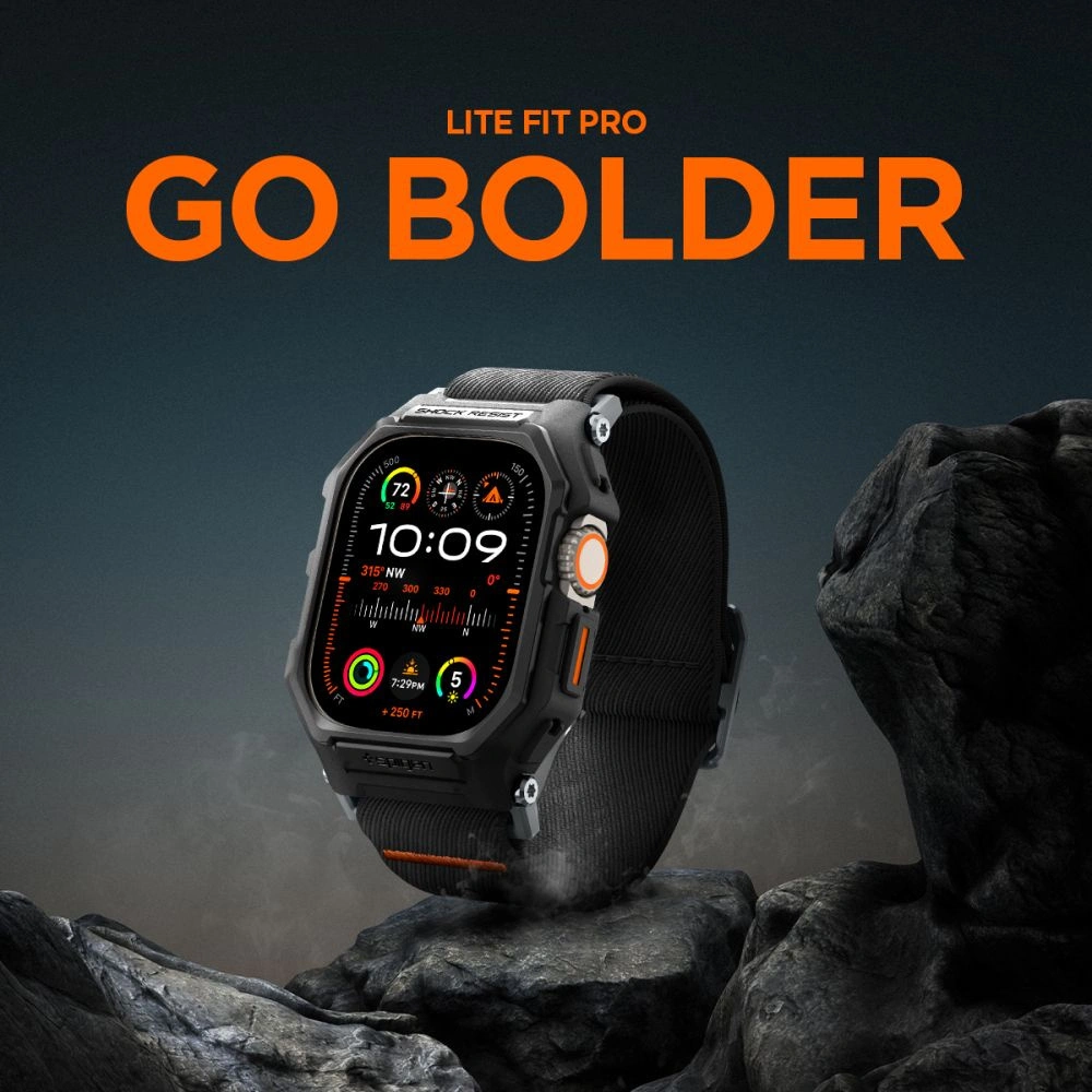 Hurtownia GSM - Etui Spigen Lite Fit Pro Apple Watch Ultra 1/2 49mm Negru Mat - SPN3355 - {ean13} - Hurt