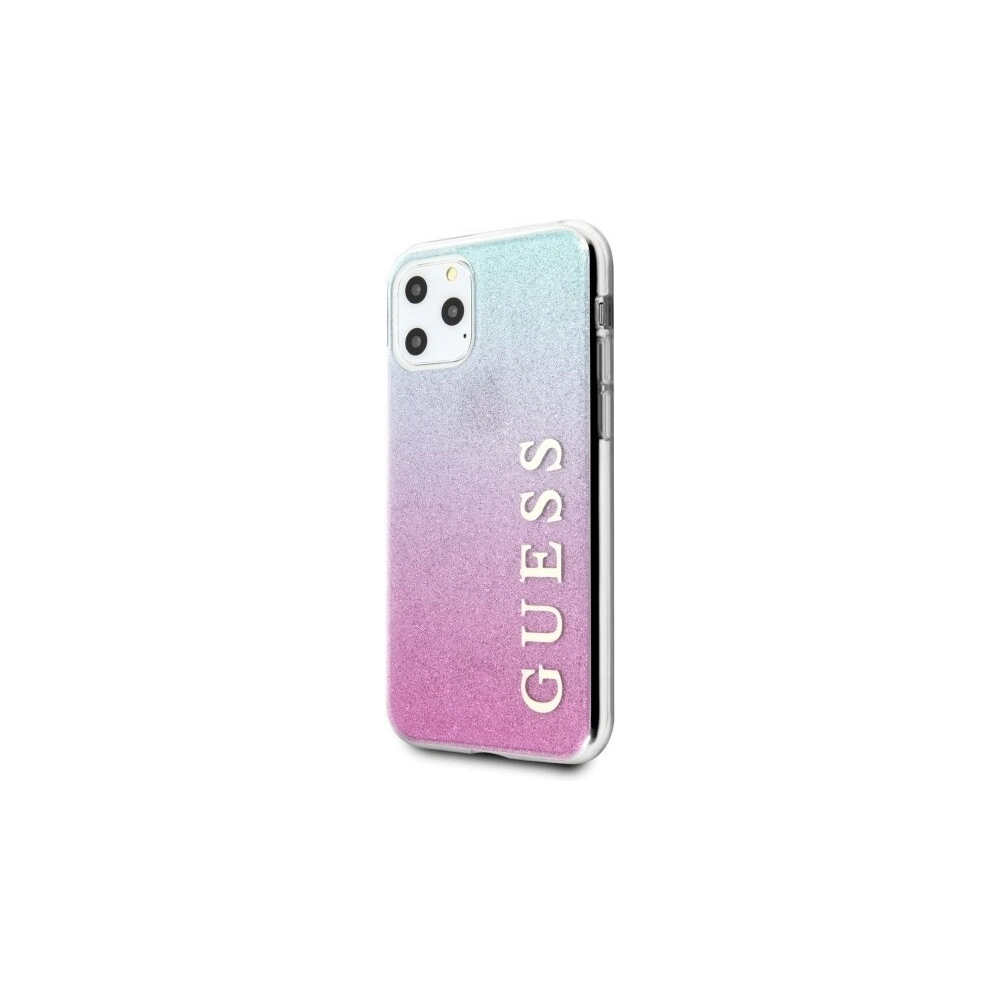 Hurtownia GSM - Etui Guess GUHCN58PCUGLPBL Apple iPhone 11 Pro różowo-niebieski/pink blue hard case Glitter Gradient - GUE176PNKBLU - {ean13} - Hurt