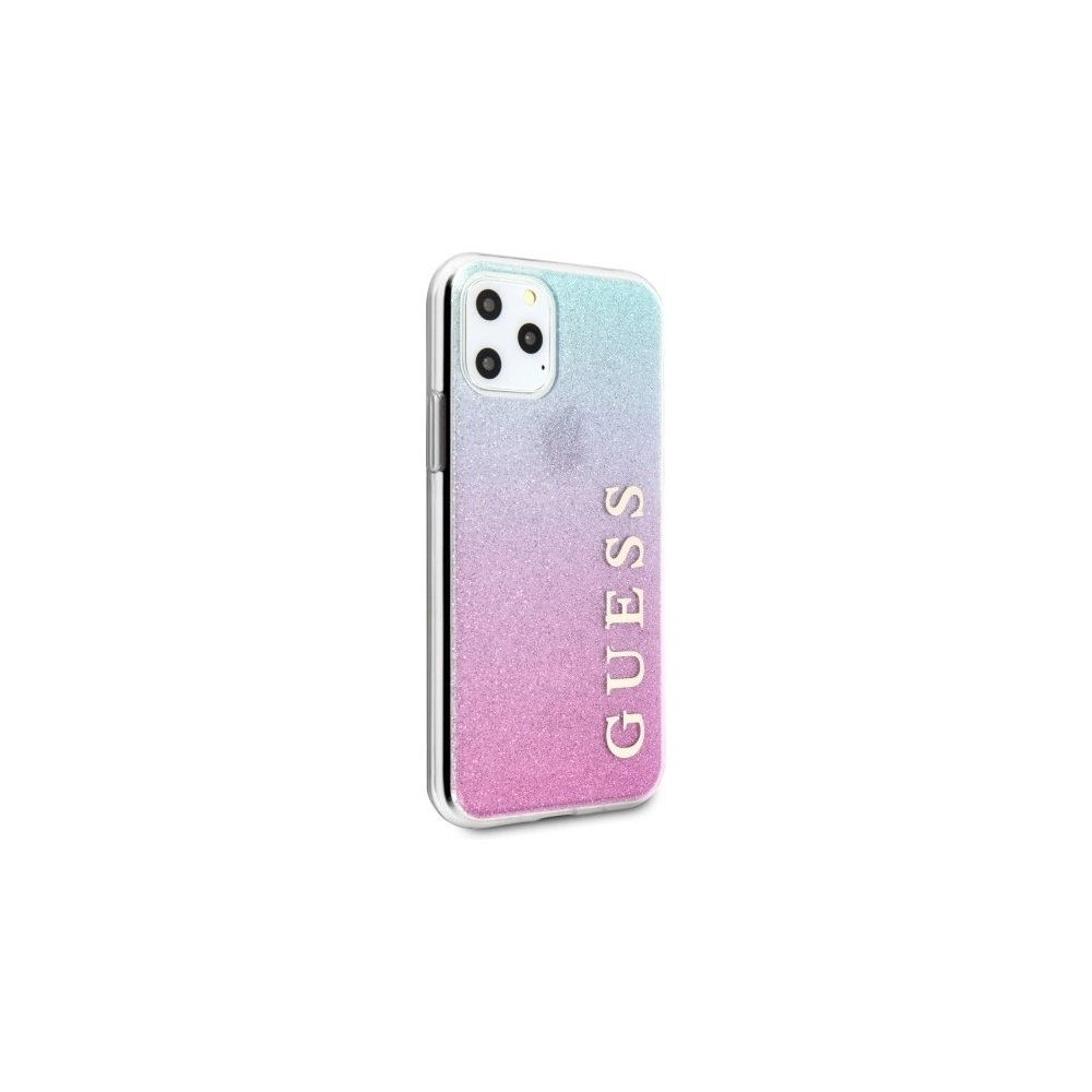 Hurtownia GSM - Etui Guess GUHCN58PCUGLPBL Apple iPhone 11 Pro różowo-niebieski/pink blue hard case Glitter Gradient - GUE176PNKBLU - {ean13} - Hurt