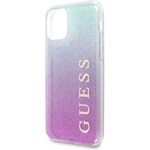 Hurtownia GSM - Etui Guess GUHCN58PCUGLPBL Apple iPhone 11 Pro różowo-niebieski/pink blue hard case Glitter Gradient - GUE176PNKBLU - {ean13} - Hurt