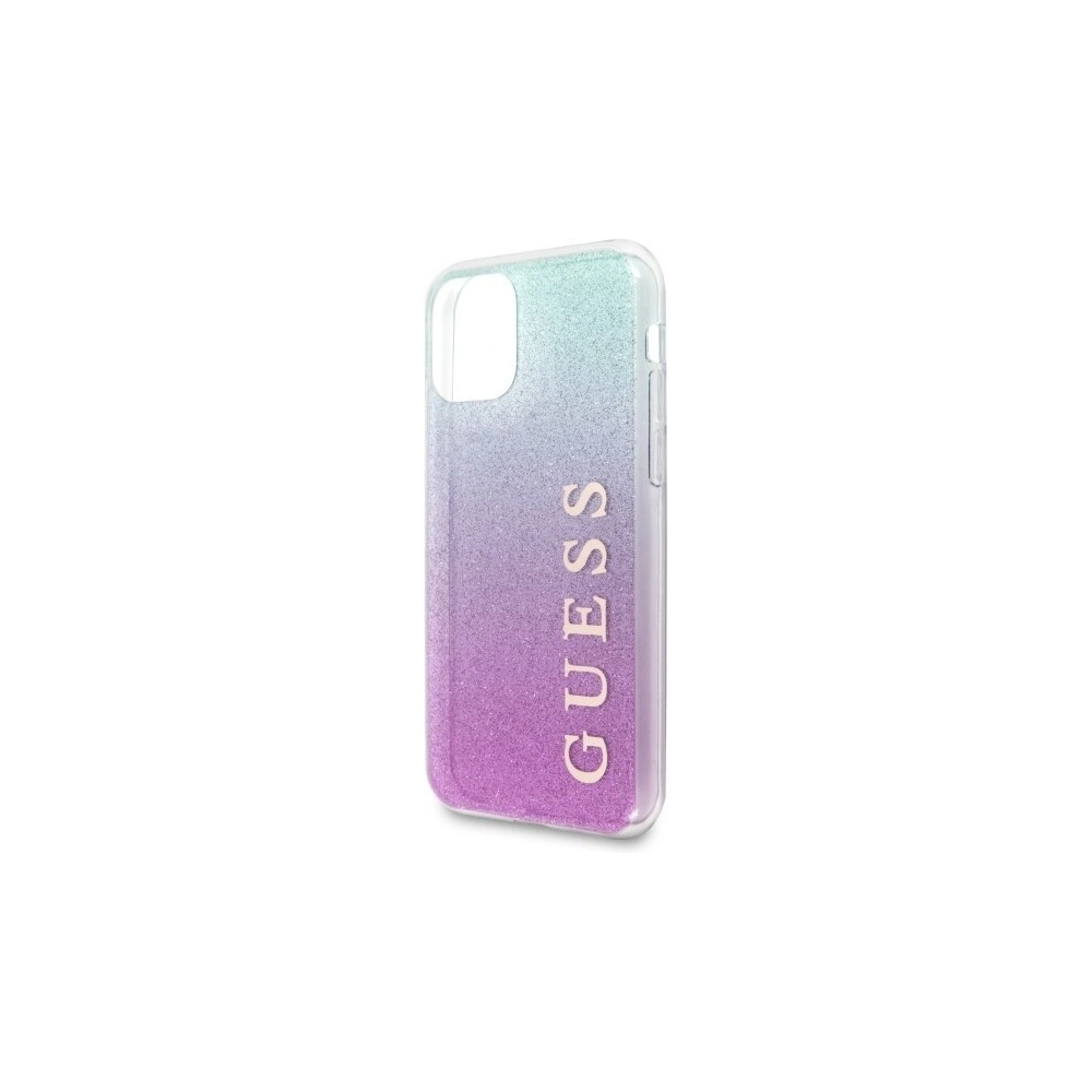Hurtownia GSM - Etui Guess GUHCN58PCUGLPBL Apple iPhone 11 Pro różowo-niebieski/pink blue hard case Glitter Gradient - GUE176PNKBLU - {ean13} - Hurt