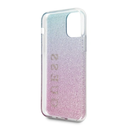 Etui Guess GUHCN58PCUGLPBL Apple iPhone 11 Pro różowo-niebieski/pink blue hard case Glitter Gradient