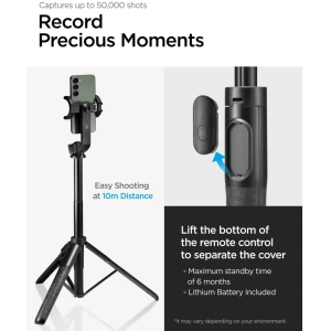 Hurtownia GSM - Kijek Spigen S560W Bluetooth Selfie Stick Tripod Černý - SPN3358 - {ean13} - Hurt