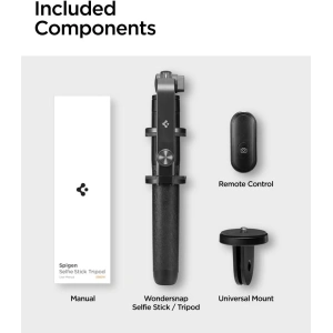 Hurtownia GSM - Kijek Spigen S560W Bluetooth Selfie Botrány Fekete - SPN3358 - {ean13} - Hurt