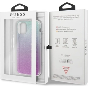 Hurtownia GSM - Etui Guess GUHCN58PCUGLPBL Apple iPhone 11 Pro różowo-niebieski/pink blue hard case Glitter Gradient - GUE176PNKBLU - {ean13} - Hurt