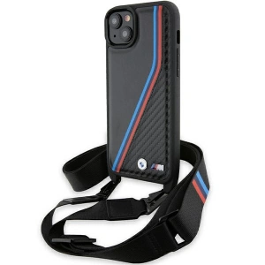 Hurtownia GSM - Etui BMW BMHCP15M23PSVTK Apple iPhone 15 Plus / 14 Plus hardcase M Edition Carbon Tricolor Lines & Strap negru/black - BMW624 - {ean13} - Hurt