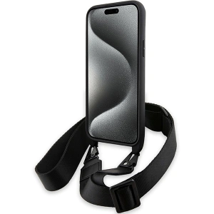 Wholesale BMW BMHCP15M23PSVTK Apple iPhone 15 Plus / 14 Plus hardcase M Edition Carbon Tricolor Lines & Strap black - BMW624 - {ean13} - Hurt