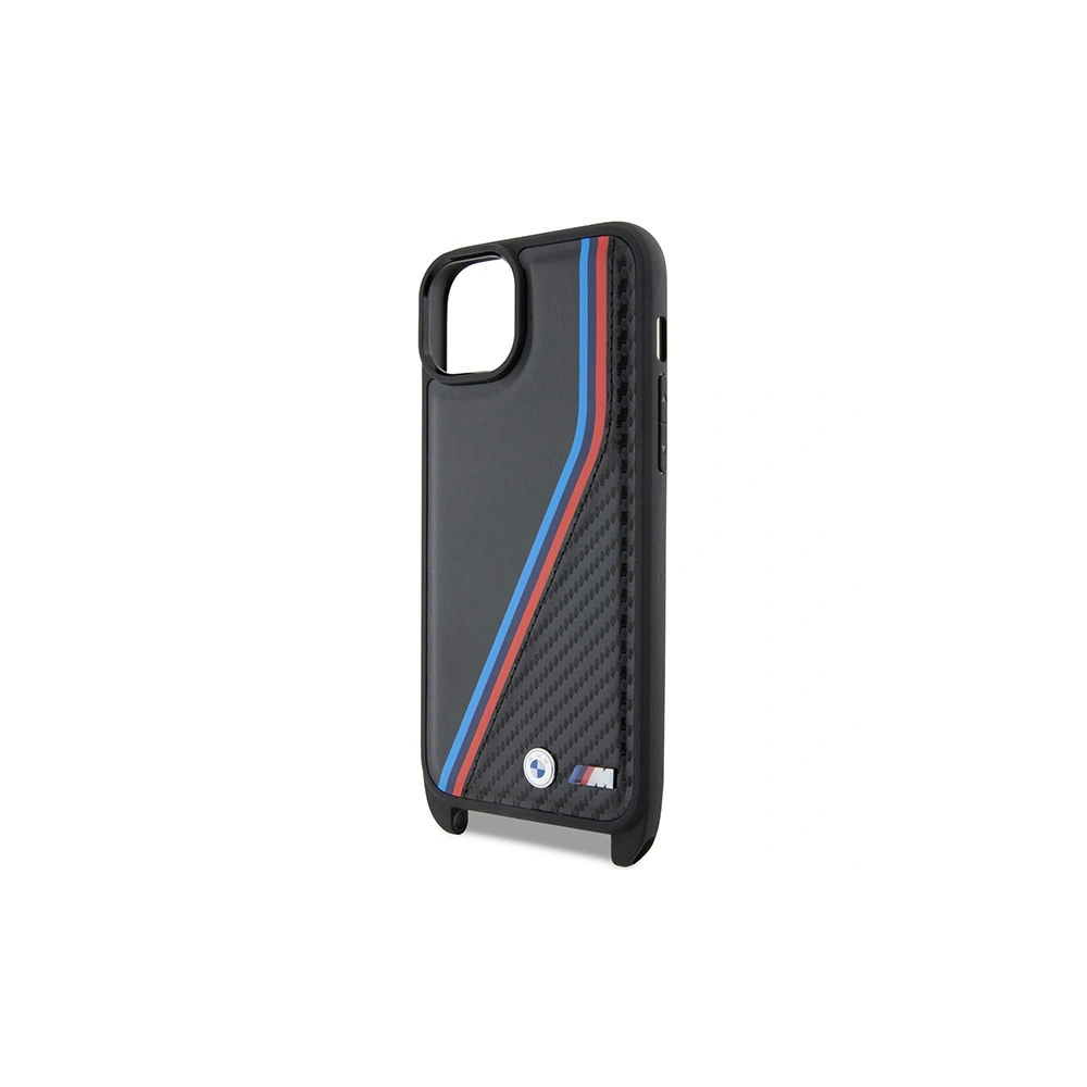 Hurtownia GSM - Etui BMW BMHCP15M23PSVTK Apple iPhone 15 Plus / 14 Plus hardcase M Edition Carbon Tricolor Lines & Strap negru/black - BMW624 - {ean13} - Hurt