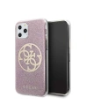 Guess GUHCN58PCUGLPI iPhone 11 Pro pink hard case 4G Circle Glitter