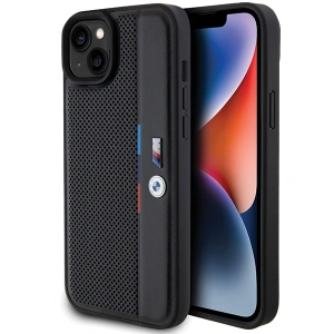 Hurtownia GSM - Etui BMW BMHCP15M23PUPVK Apple iPhone 15 Plus / 14 Plus hardcase Perforated Tricolor Line negru/black - BMW625 - {ean13} - Hurt