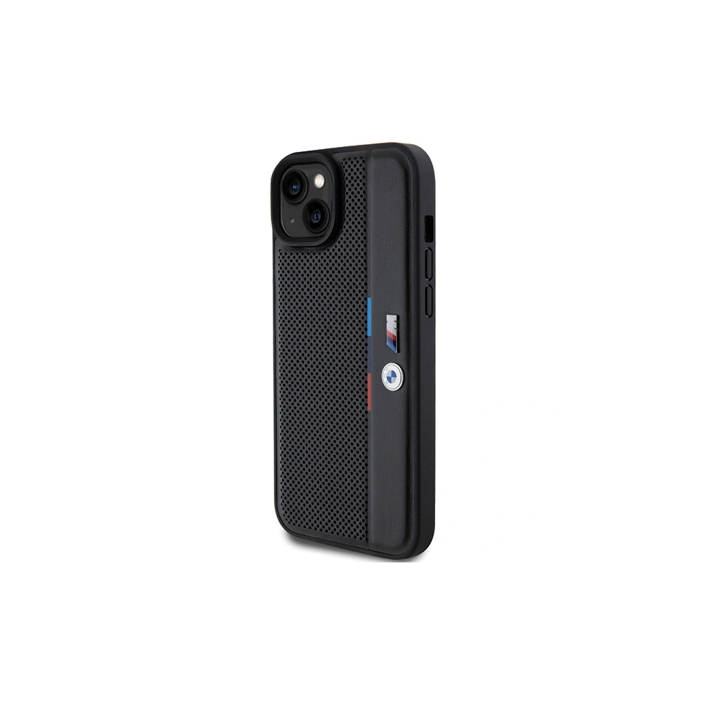 Hurtownia GSM - Case BMW BMHCP15M23PUPVK Apple iPhone 15 Plus / 14 Plus Hartschale Perforierte Tricolor Linie schwarz/black - BMW625 - {ean13} - Hurt