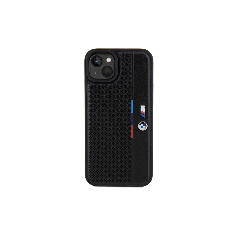 Hurtownia GSM - Etui BMW BMHCP15M23PUPVK Apple iPhone 15 Plus / 14 Plus hardcase Perforated Tricolor Line negru/black - BMW625 - {ean13} - Hurt