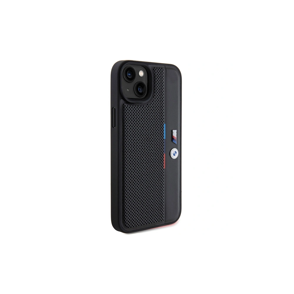 Hurtownia GSM - Etui BMW BMHCP15M23PUPVK Apple iPhone 15 Plus / 14 Plus hardcase Perforated Tricolor Line negru/black - BMW625 - {ean13} - Hurt