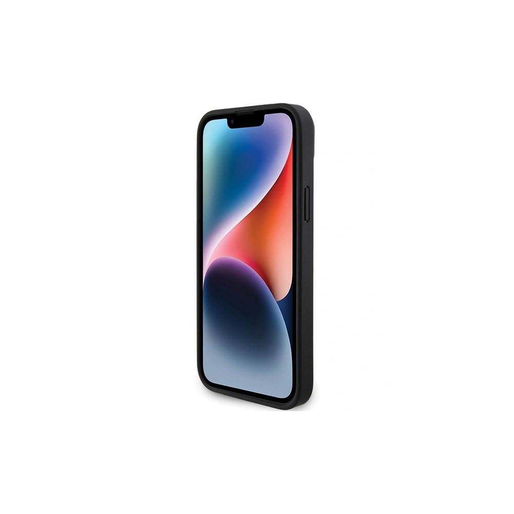 Hurtownia GSM - Etui BMW BMHCP15M23PUPVK Apple iPhone 15 Plus / 14 Plus tvrdý kryt Perforovaný Tricolor Line černý/black - BMW625 - {ean13} - Hurt