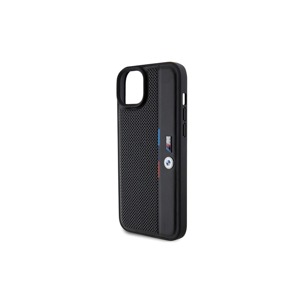 Hurtownia GSM - Etui BMW BMHCP15M23PUPVK Apple iPhone 15 Plus / 14 Plus hardcase Perforated Tricolor Line negru/black - BMW625 - {ean13} - Hurt
