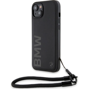 Hurtownia GSM - Etui BMW BMHCP15M23RMRLK Apple iPhone 15 Plus / 14 Plus hardcase Signature Leather Wordmark Cord negru/black - BMW626 - {ean13} - Hurt