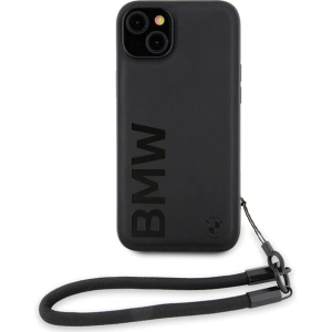 Hurtownia GSM - Etui BMW BMHCP15M23RMRLK Apple iPhone 15 Plus / 14 Plus hardcase Signature Leather Wordmark Cord negru/black - BMW626 - {ean13} - Hurt