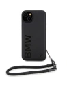 Hurtownia GSM - Etui BMW BMHCP15M23RMRLK Apple iPhone 15 Plus / 14 Plus hardcase Signature Leather Wordmark Cord negru/black - BMW626 - {ean13} - Hurt