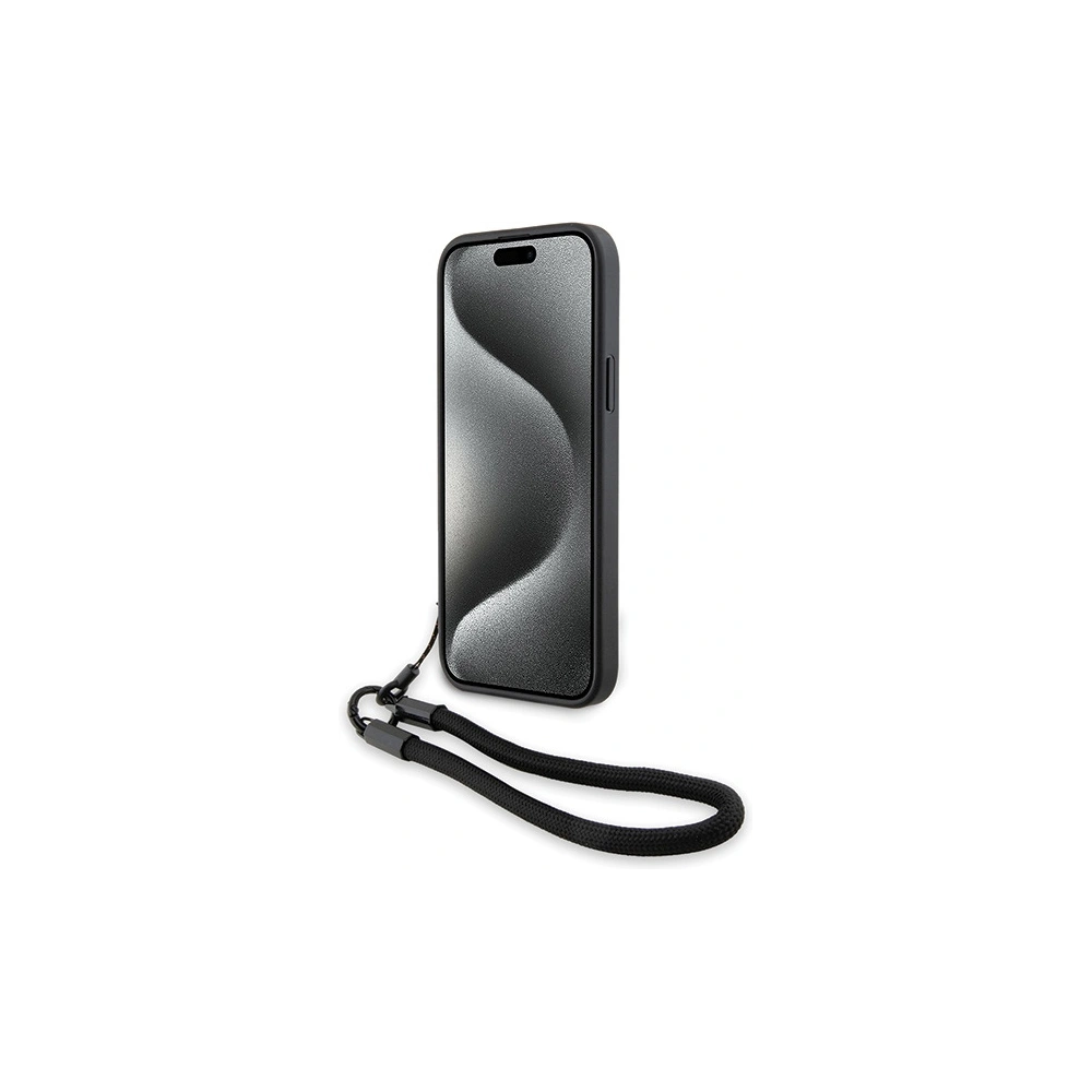 Hurtownia GSM - Etui BMW BMHCP15M23RMRLK Apple iPhone 15 Plus / 14 Plus hardcase Signature Leather Wordmark Cord negru/black - BMW626 - {ean13} - Hurt