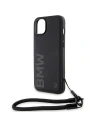 Hurtownia GSM - Etui BMW BMHCP15M23RMRLK Apple iPhone 15 Plus / 14 Plus hardcase Signature Leather Wordmark Cord negru/black - BMW626 - {ean13} - Hurt