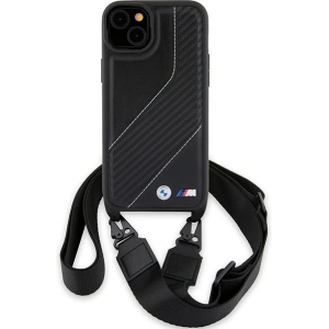 Hurtownia GSM - Case BMW BMHCP15S23PSCCK Apple iPhone 15 / 14 / 13 Hardcase M Edition Carbon Stripe & Strap schwarz/black - BMW627 - {ean13} - Hurt