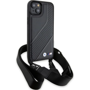 Hurtownia GSM - Case BMW BMHCP15S23PSCCK Apple iPhone 15 / 14 / 13 Hardcase M Edition Carbon Stripe & Strap schwarz/black - BMW627 - {ean13} - Hurt