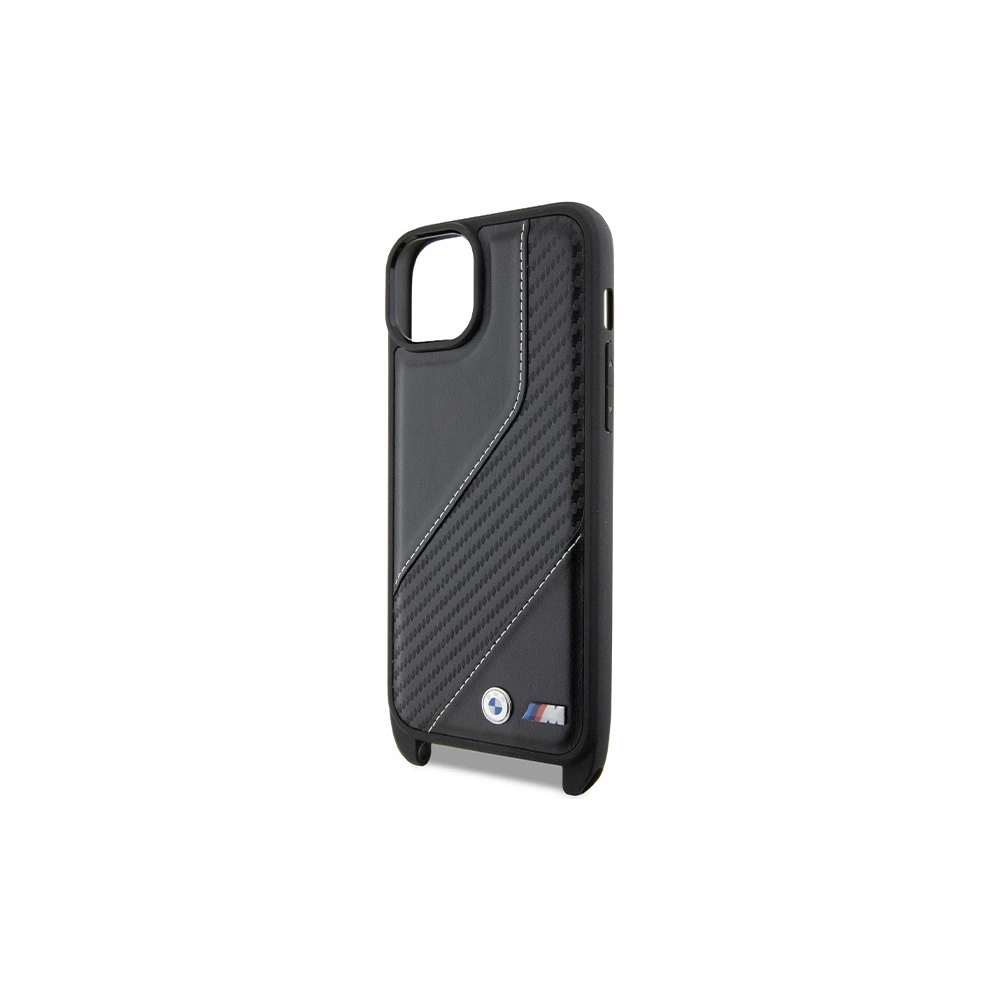Hurtownia GSM - Etui BMW BMHCP15S23PSCCK Apple iPhone 15 / 14 / 13 hardcase M Edition Carbon Stripe & Strap černý/black - BMW627 - {ean13} - Hurt