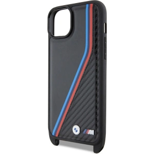 Hurtownia GSM - Case BMW BMHCP15S23PSVTK Apple iPhone 15 / 14 / 13 Hardcase M Edition Carbon Tricolor Lines & Strap schwarz/black - BMW628 - {ean13} - Hurt