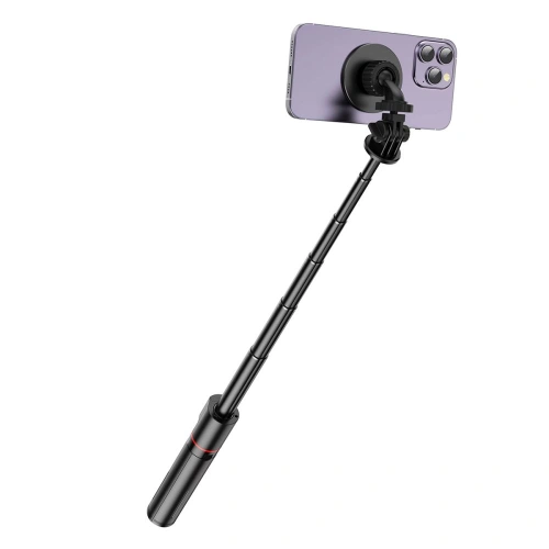 Kijek Tech-Protect L06S MagSafe Bluetooth Selfie Stick Tripod Black
