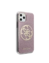 Hurtownia GSM - Etui Guess GUHCN58PCUGLPI Apple iPhone 11 Pro rosa/pink hard case 4G Circle Glitter - GUE177PNK - {ean13} - Hurt