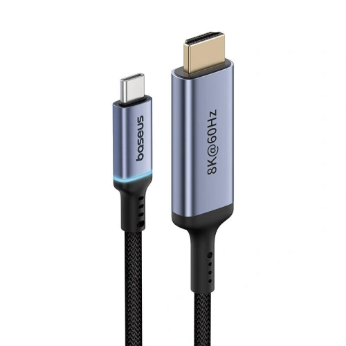 Kabel Baseus USB-C / HDMI 2.1 8K 60Hz 1.5m czarny