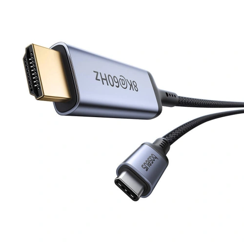 Kabel Baseus USB-C / HDMI 2.1 8K 60Hz 1.5m czarny