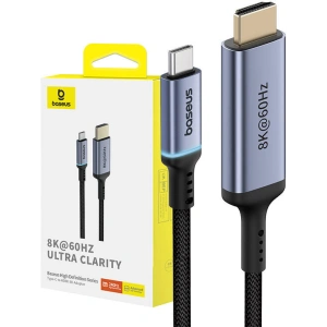 Hurtownia GSM - Kábel Baseus USB-C / HDMI 2.1 8K 60Hz 1.5m fekete - BSU4851 - {ean13} - Hurt