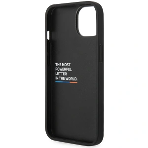 Etui BMW BMHCP15S22PVTK Apple iPhone 15 / 14 / 13 hardcase M Quilted Tricolor czarny/black
