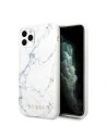 Etui Guess GUHCN58PCUMAWH Apple iPhone 11 Pro alb/marmură albă