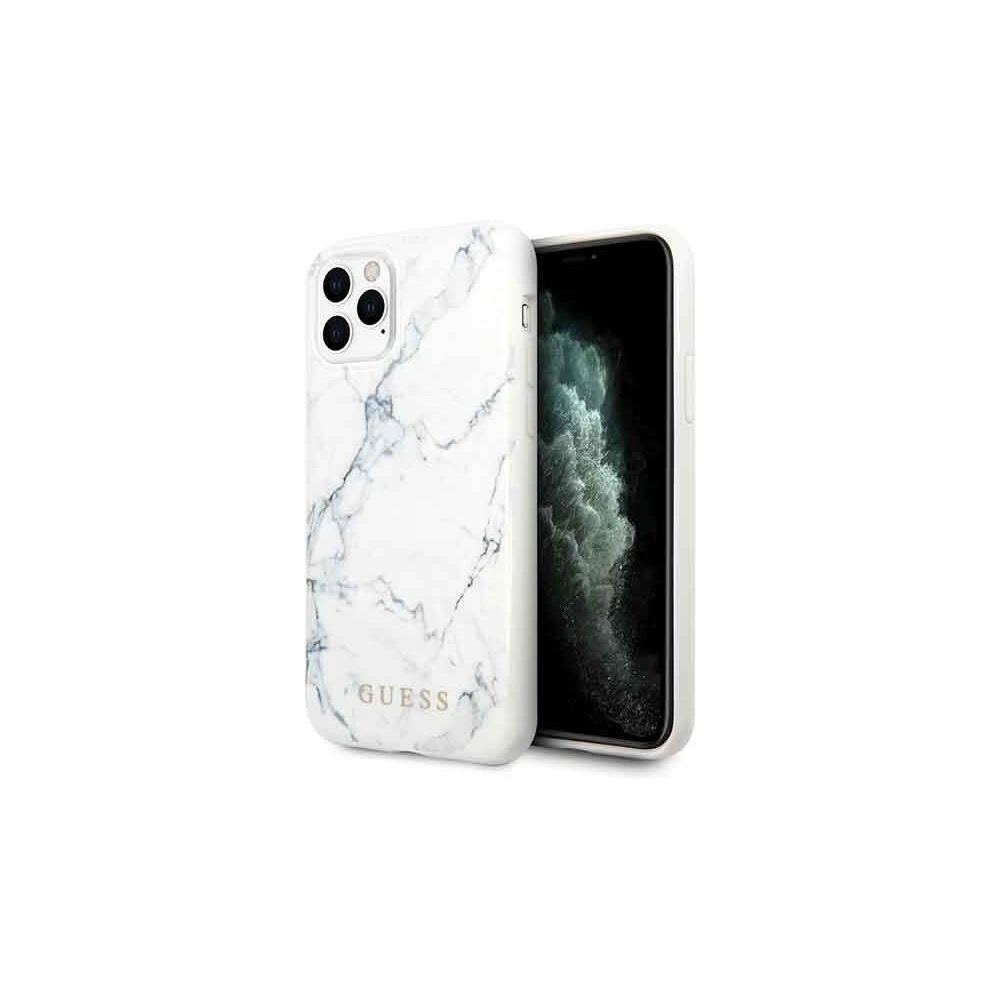 Hurtownia GSM - Etui Guess GUHCN58PCUMAWH Apple iPhone 11 Pro biały/white Marble - GUE179WHT - {ean13} - Hurt