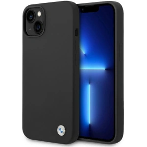 Hurtownia GSM - Etui BMW BMHCP15SSILBK Apple iPhone 15 / 14 / 13 hardcase Silicon Metal Logo negru/black - BMW633 - {ean13} - Hurt