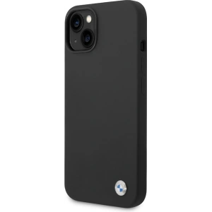 Hurtownia GSM - Case BMW BMHCP15SSILBK Apple iPhone 15 / 14 / 13 Hardcase Silikon Metall-Logo schwarz/black - BMW633 - {ean13} - Hurt