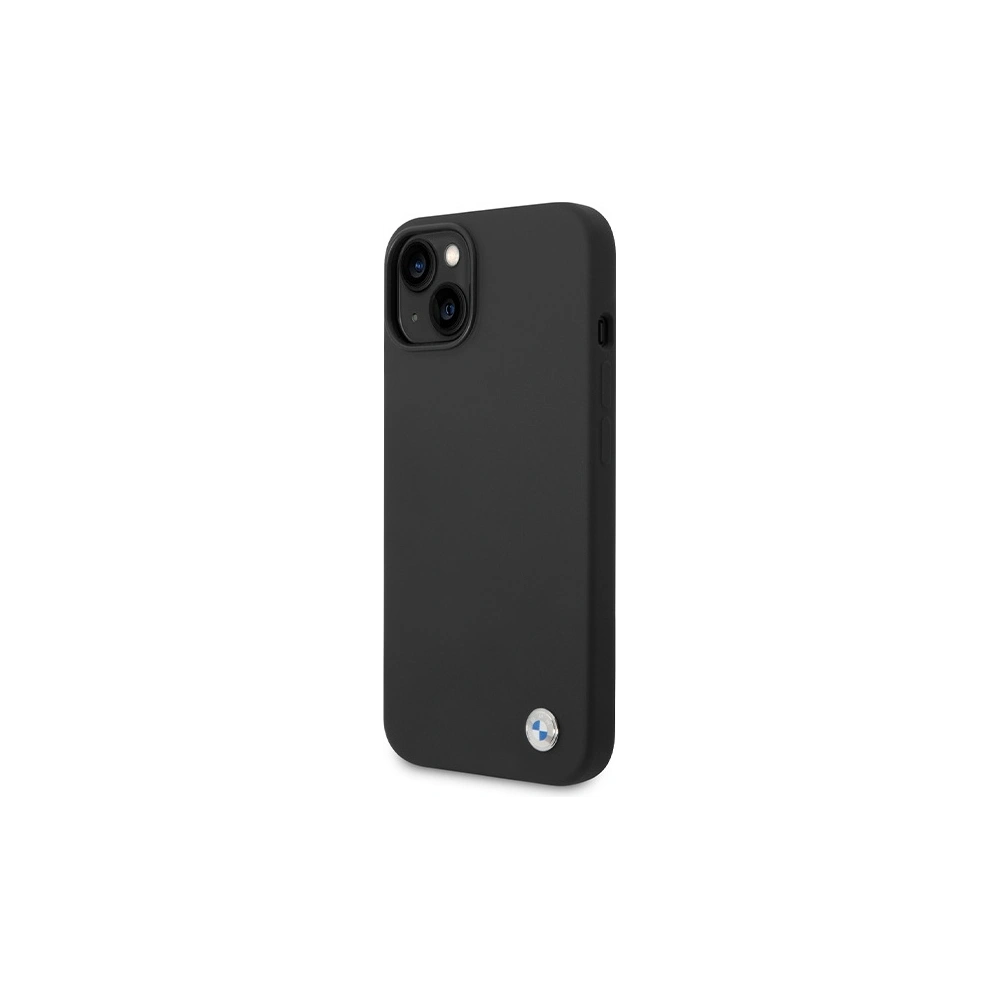 Hurtownia GSM - Case BMW BMHCP15SSILBK Apple iPhone 15 / 14 / 13 Hardcase Silikon Metall-Logo schwarz/black - BMW633 - {ean13} - Hurt