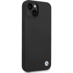 Wholesale BMW BMHCP15SSILBK Apple iPhone 15 / 14 / 13 hardcase Silicone Metal Logo black - BMW633 - {ean13} - Hurt