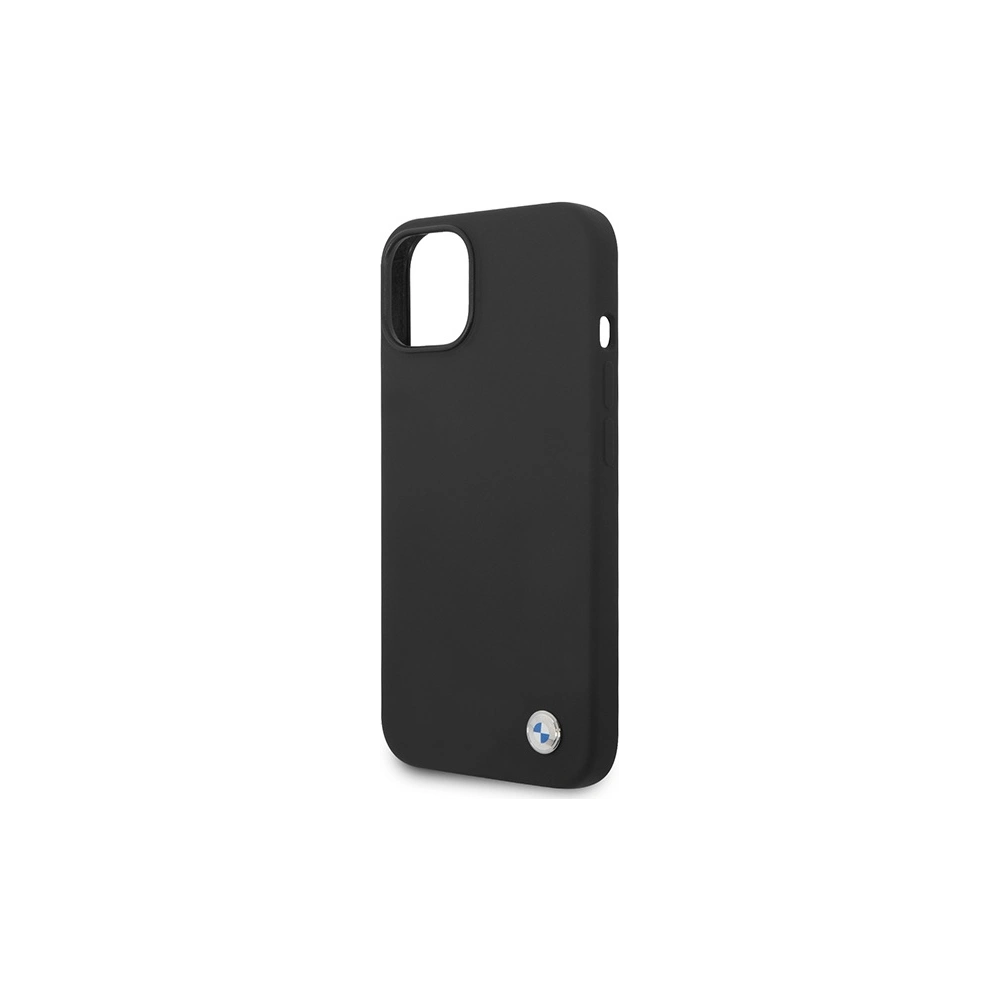 Hurtownia GSM - Case BMW BMHCP15SSILBK Apple iPhone 15 / 14 / 13 Hardcase Silikon Metall-Logo schwarz/black - BMW633 - {ean13} - Hurt