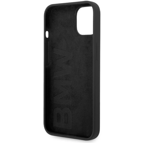 Etui BMW BMHCP15SSILBK Apple iPhone 15 / 14 / 13 hardcase Silicone Metal Logo czarny/black