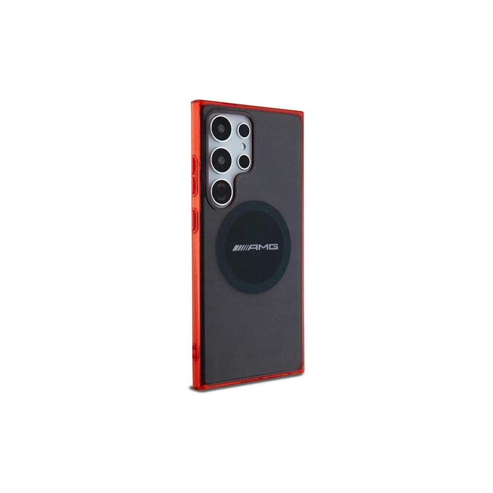 Hurtownia GSM - Etui AMG AMHMS24L23HBCK Samsung Galaxy S24 Ultra kemény tok Átlátszó Két színű MagSafe fekete/black - MRS96 - {ean13} - Hurt