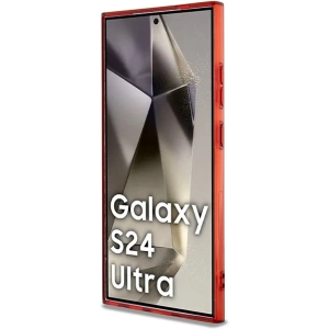 Etui AMG AMHMS24L23HBCK Samsung Galaxy S24 Ultra kemény tok Átlátszó Két színű MagSafe fekete/black