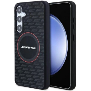 Hurtownia GSM - Etui AMG AMHMS24M23SMRK Samsung Galaxy S24+ Plus kemény tok Szilikon Szénmintás MagSafe fekete/black - MRS97 - {ean13} - Hurt