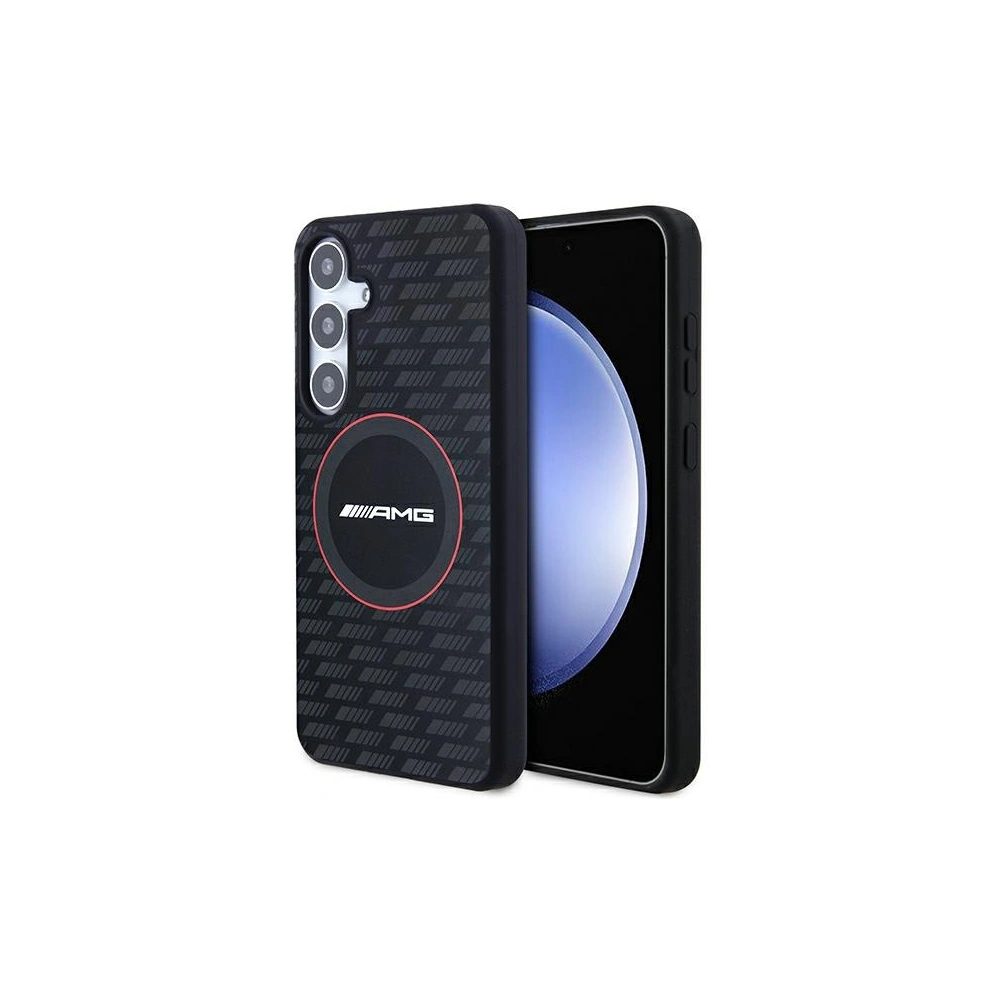 Hurtownia GSM - Etui AMG AMHMS24M23SMRK Samsung Galaxy S24+ Plus hardcase silikonový karbonový vzor MagSafe černý/black - MRS97 - {ean13} - Hurt